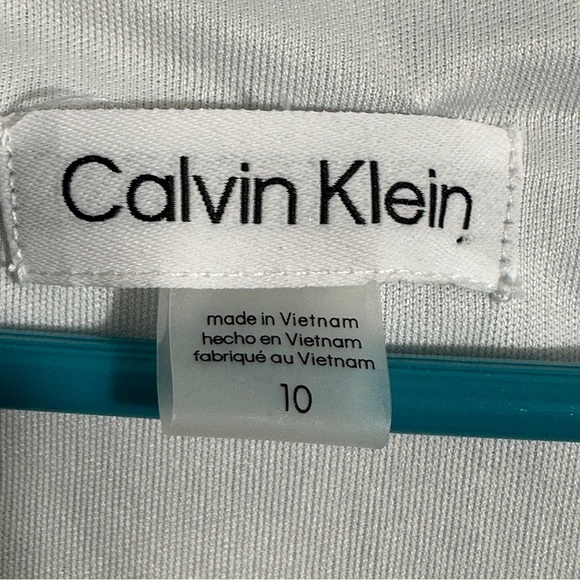 NWT Calvin Klein ruffled chiffon maxi dress, tiered, size 10, flowy, feminine - Picture 3 of 14